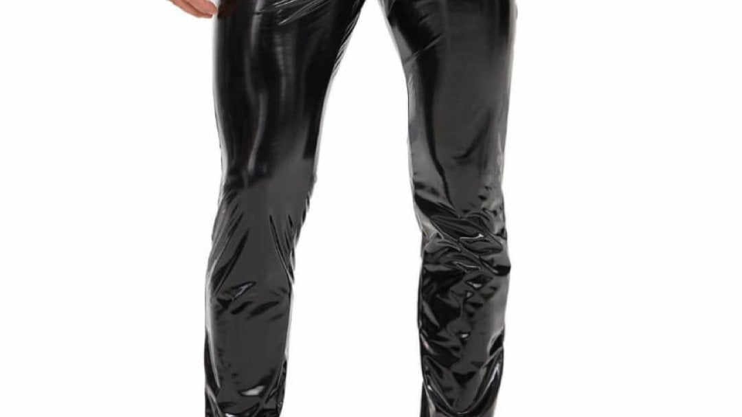 Kizbono - Pu Leather Pants for Men - Sarman Fashion - Wholesale Clothing Fashion Brand for Men from Canada