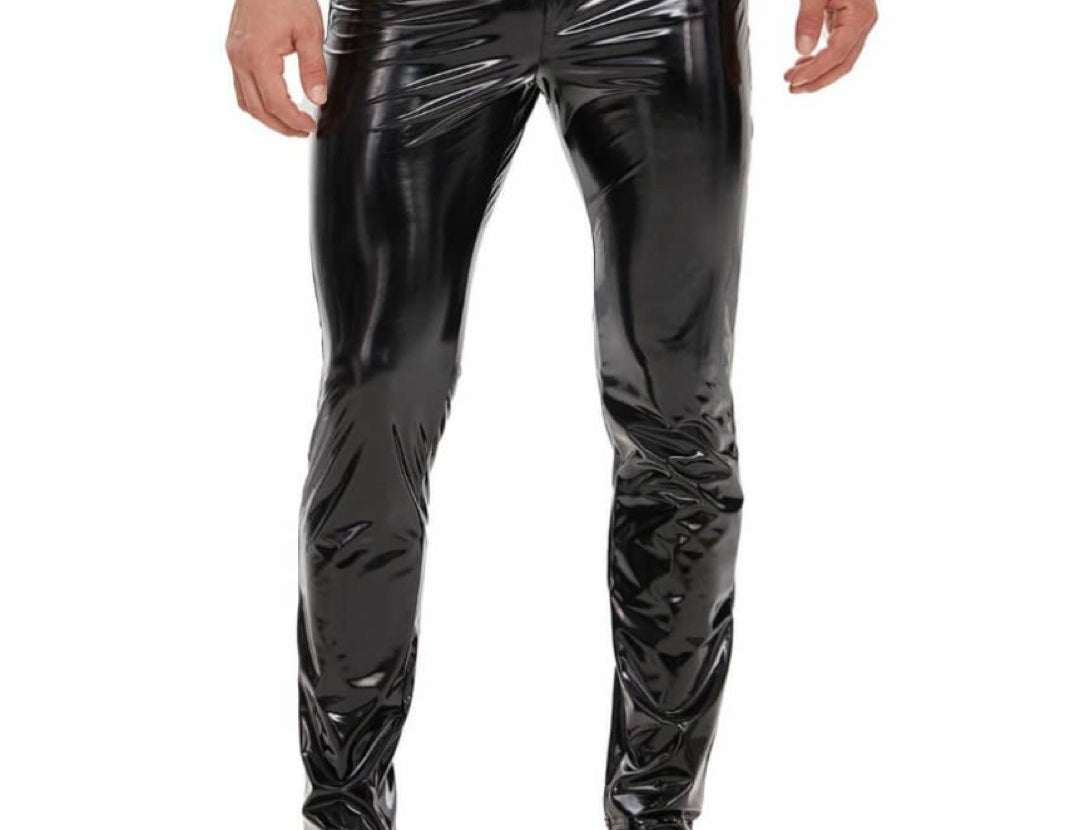 Kizbono - Pu Leather Pants for Men - Sarman Fashion - Wholesale Clothing Fashion Brand for Men from Canada