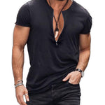 Kizimo - V-Neck T-Shirt for Men - Sarman Fashion - Wholesale Clothing Fashion Brand for Men from Canada