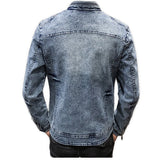 Kizinim - Long Sleeve Jeans Jacket for Men - Sarman Fashion - Wholesale Clothing Fashion Brand for Men from Canada