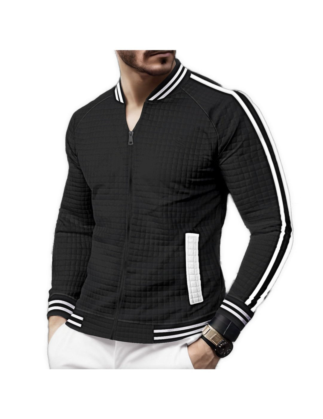 Kozz - Long Sleeve Jacket for Men - Sarman Fashion - Wholesale Clothing Fashion Brand for Men from Canada