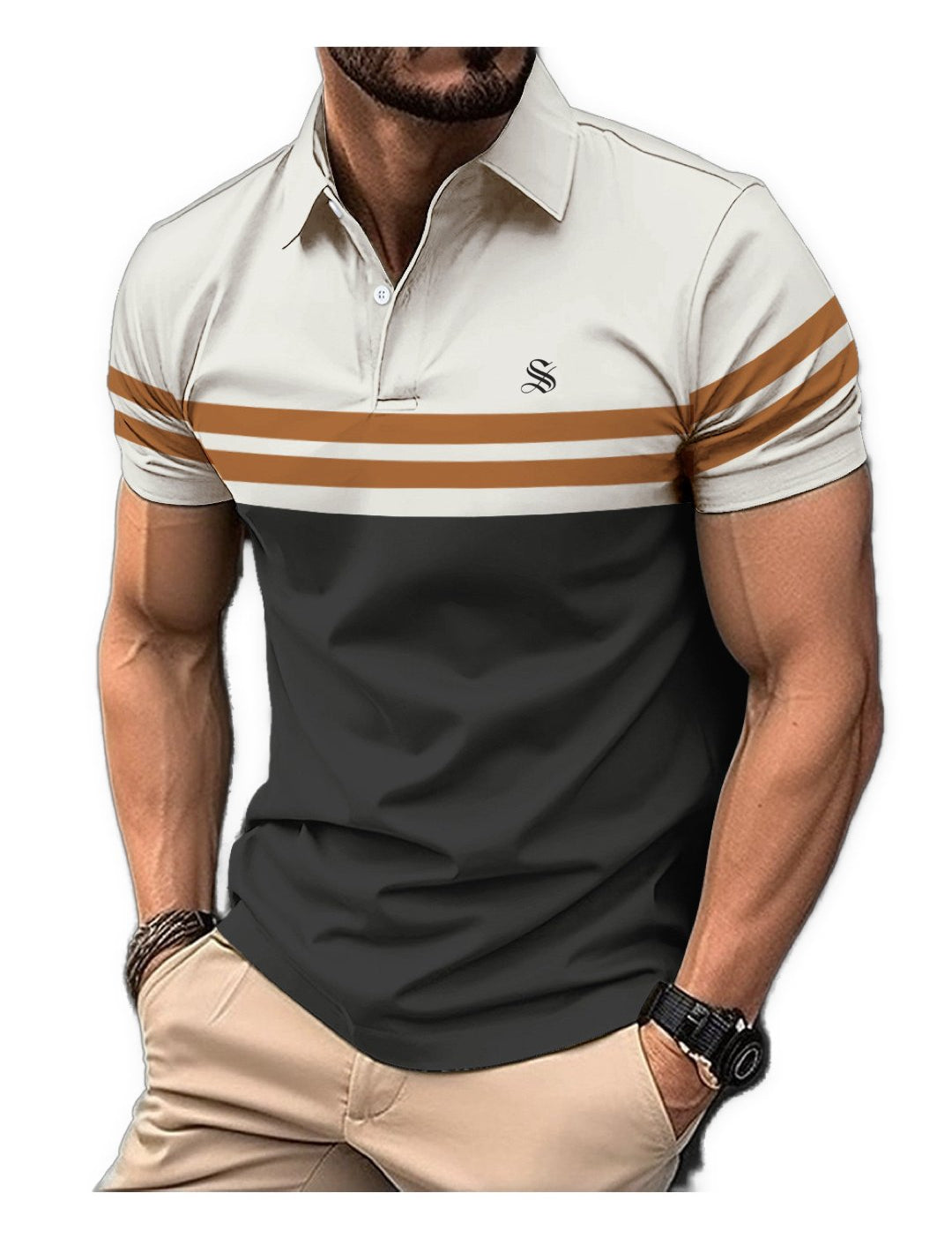 Kristine - Polo Shirt for Men - Sarman Fashion - Wholesale Clothing Fashion Brand for Men from Canada