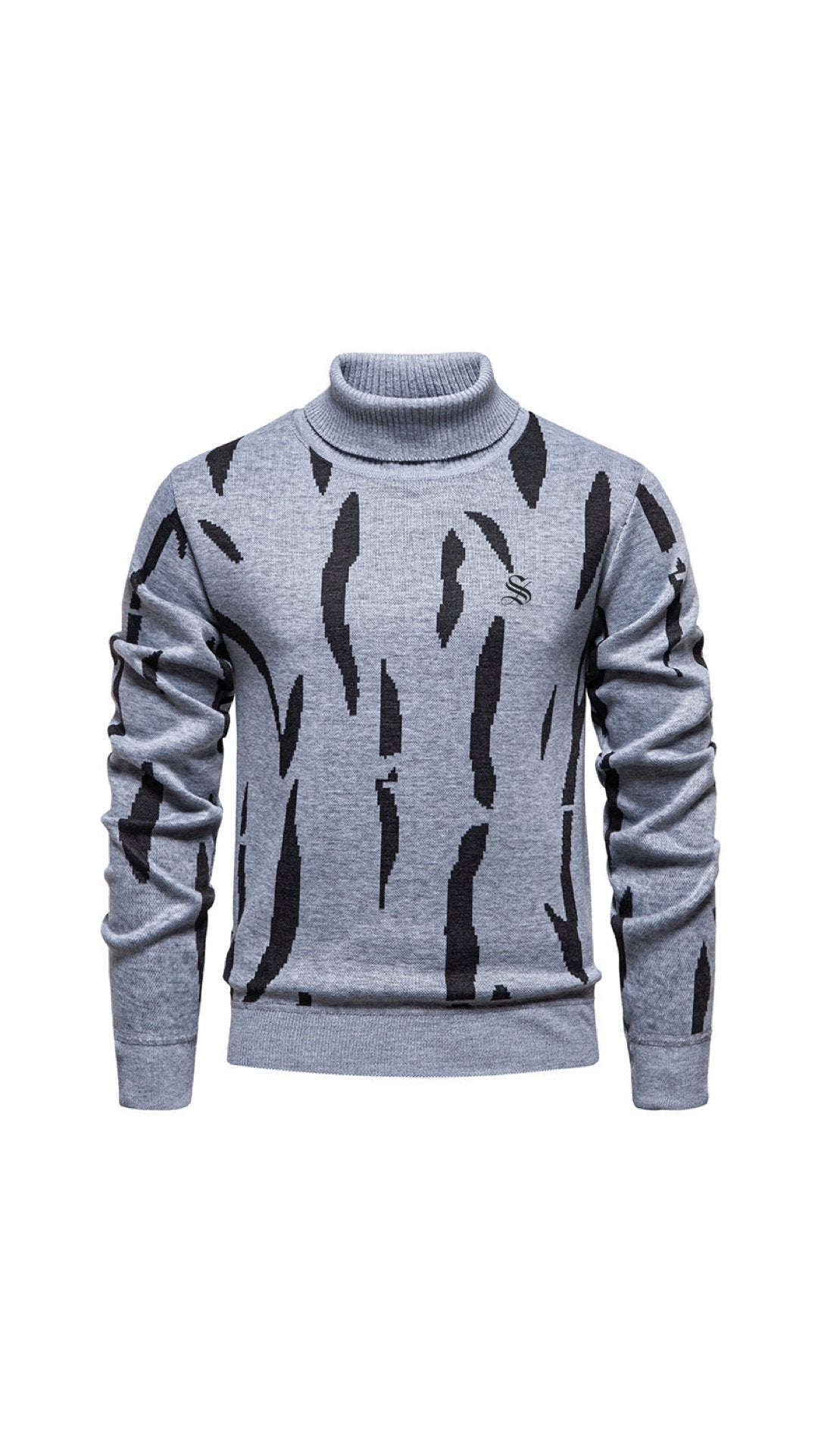 Kvn 7 - High Neck Sweater for Men - Sarman Fashion - Wholesale Clothing Fashion Brand for Men from Canada