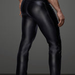 Labana - Black Pu - Leather Pant’s for Men - Sarman Fashion - Wholesale Clothing Fashion Brand for Men from Canada