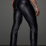 Labana - Black Pu - Leather Pant’s for Men - Sarman Fashion - Wholesale Clothing Fashion Brand for Men from Canada