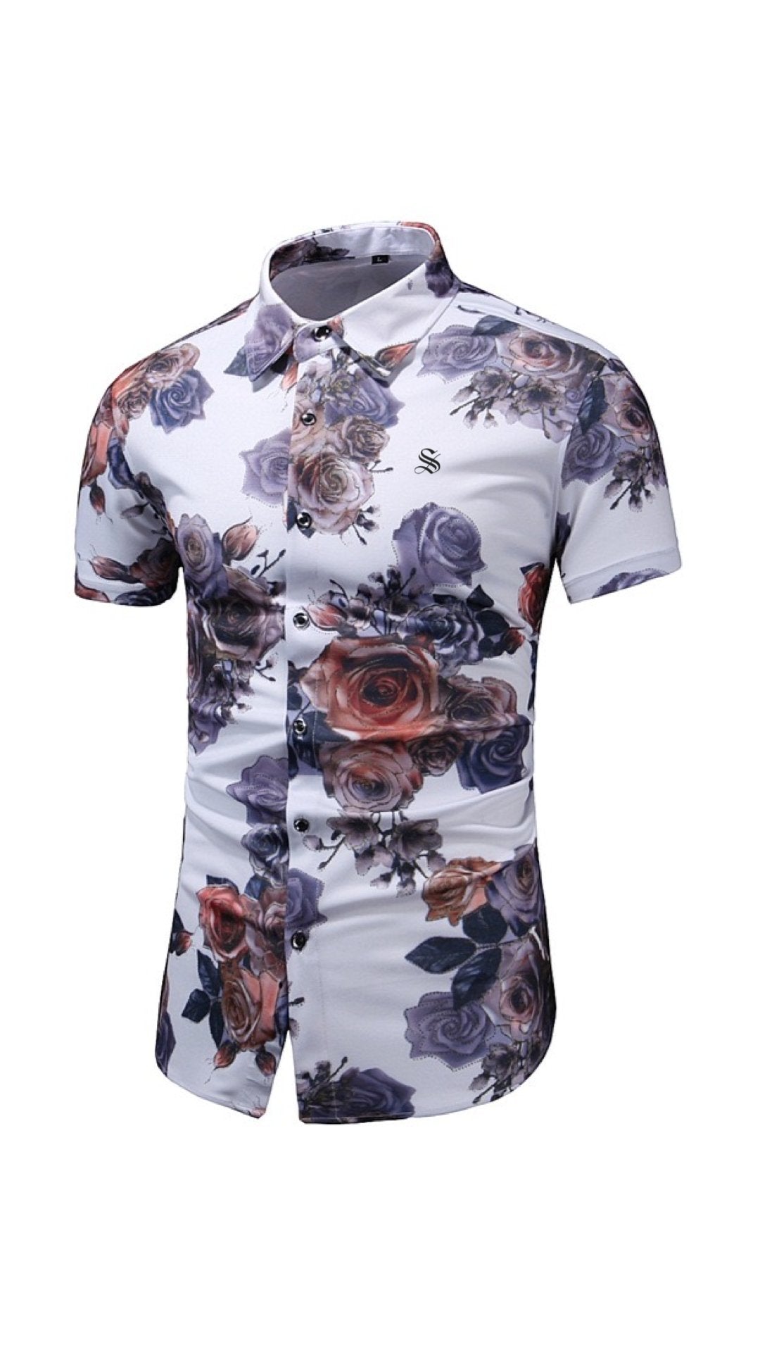 Laila - Short Sleeves Shirt for Men - Sarman Fashion - Wholesale Clothing Fashion Brand for Men from Canada