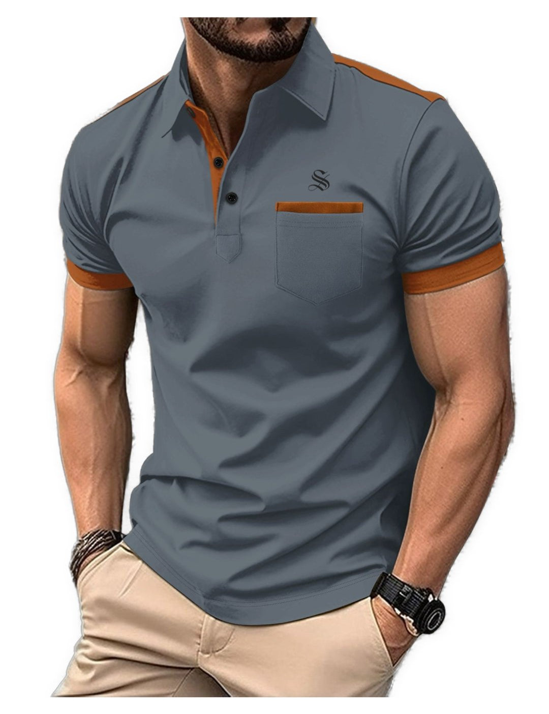 Lanna - Polo Shirt for Men - Sarman Fashion - Wholesale Clothing Fashion Brand for Men from Canada