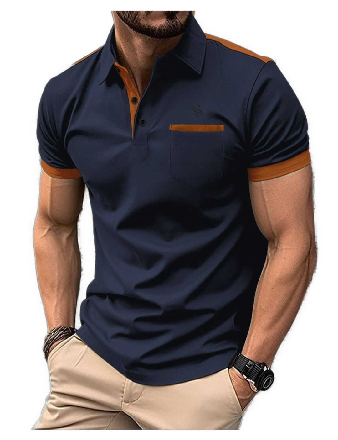 Lanna - Polo Shirt for Men - Sarman Fashion - Wholesale Clothing Fashion Brand for Men from Canada