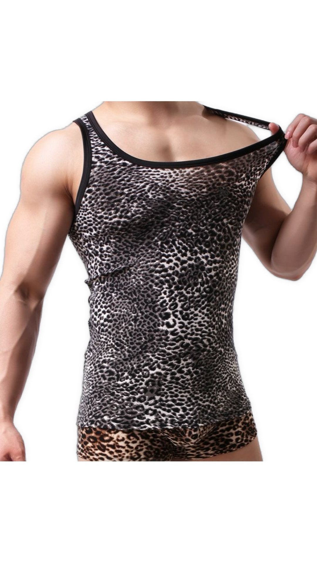 Leopa - Tank Top for Men - Sarman Fashion - Wholesale Clothing Fashion Brand for Men from Canada