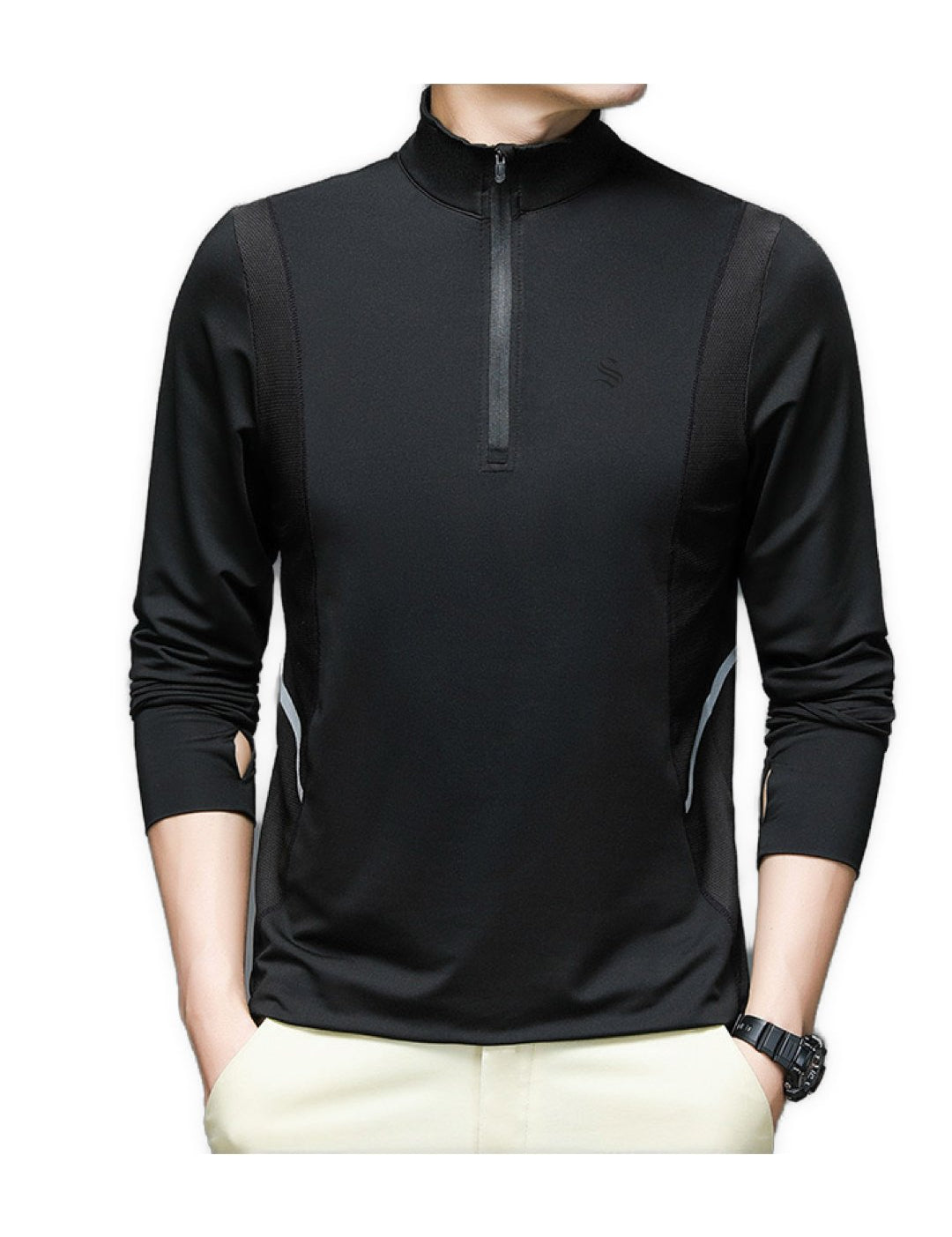 LiLU 3 - Long Sleeves Track Top for Men - Sarman Fashion - Wholesale Clothing Fashion Brand for Men from Canada