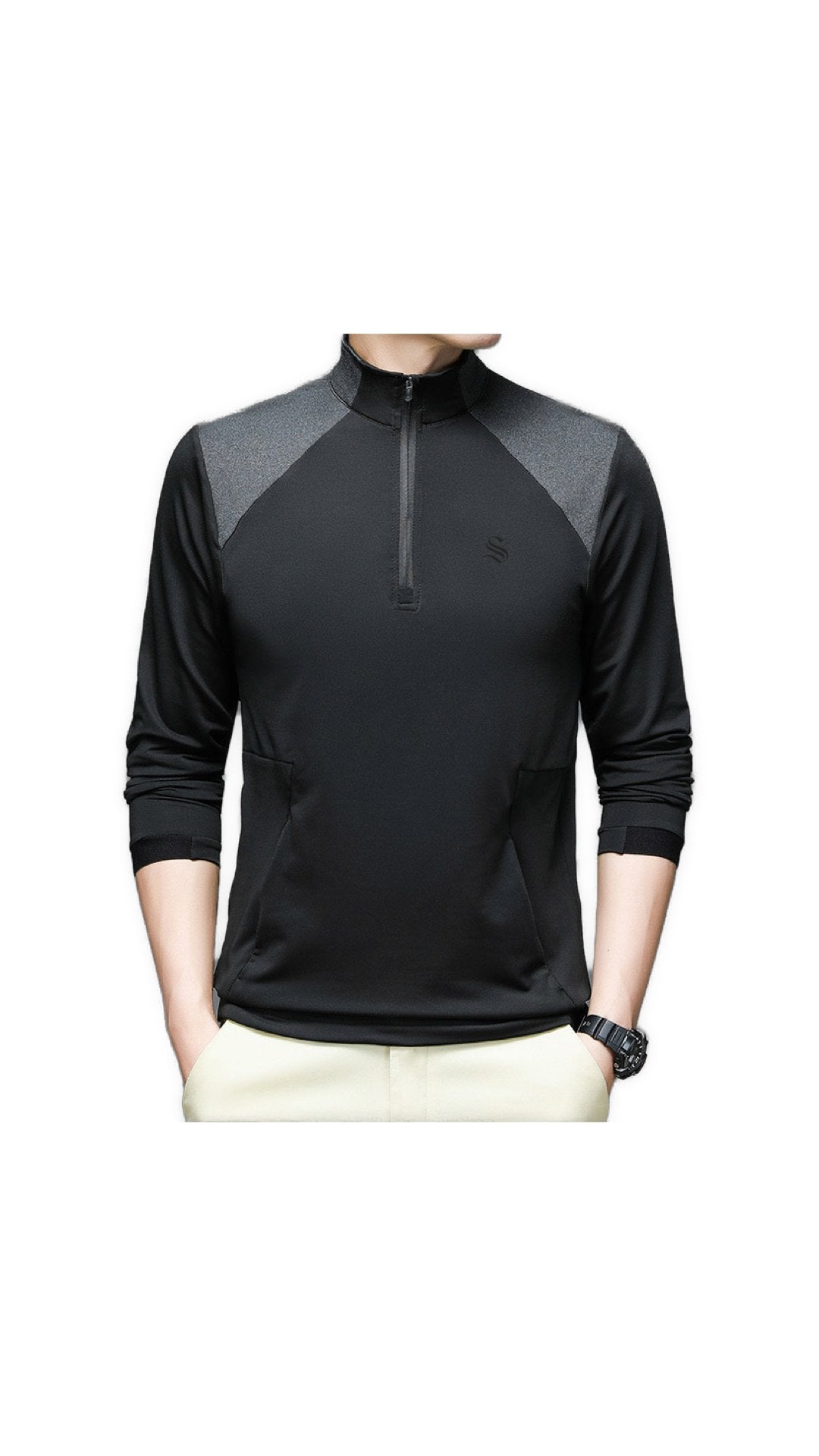 LiLU - Long Sleeves Track Top for Men - Sarman Fashion - Wholesale Clothing Fashion Brand for Men from Canada