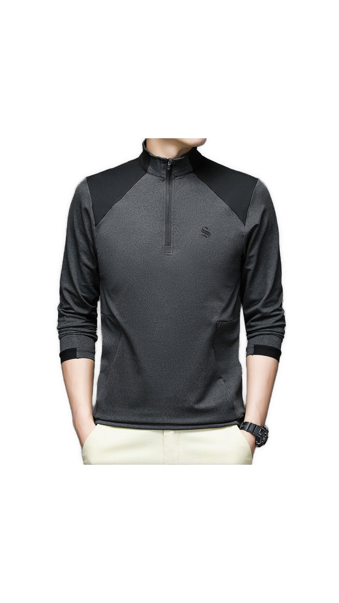 LiLU - Long Sleeves Track Top for Men - Sarman Fashion - Wholesale Clothing Fashion Brand for Men from Canada