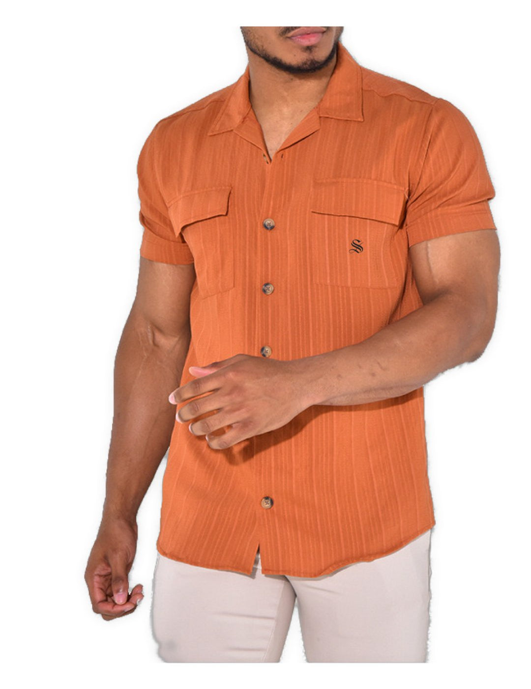 Limbizo - Short Sleeves Shirt for Men - Sarman Fashion - Wholesale Clothing Fashion Brand for Men from Canada