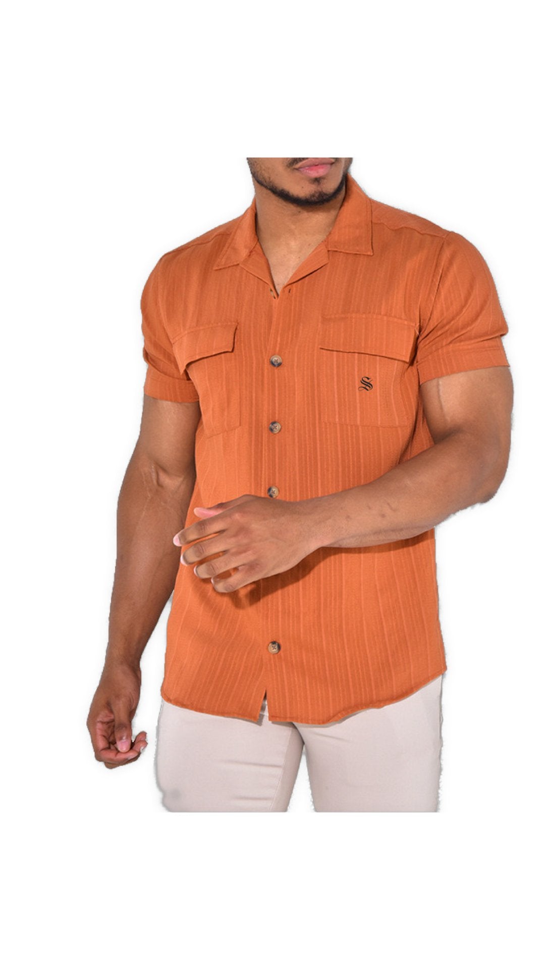 Limbizo - Short Sleeves Shirt for Men - Sarman Fashion - Wholesale Clothing Fashion Brand for Men from Canada