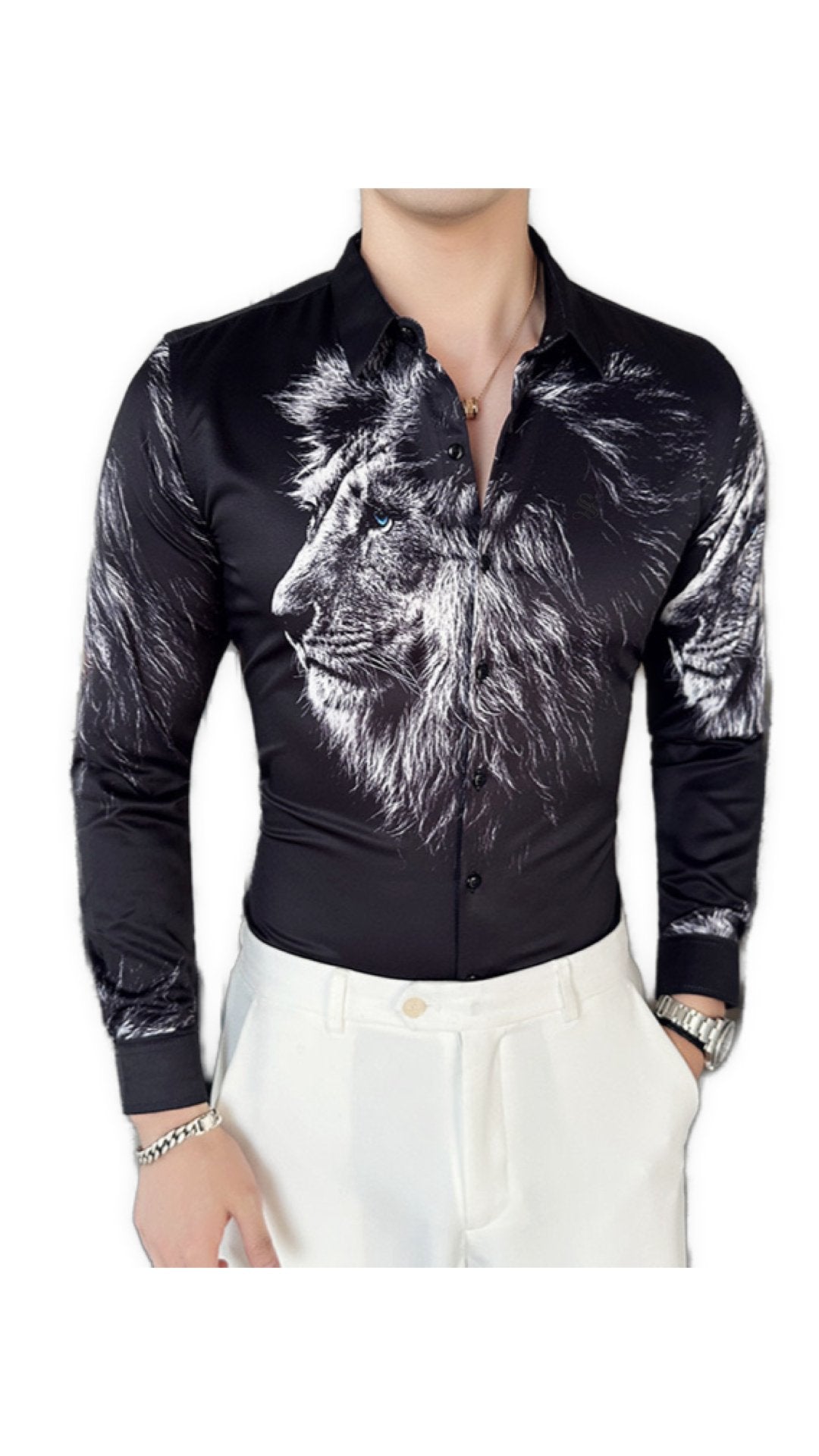 LionP - Long Sleeves Shirt for Men - Sarman Fashion - Wholesale Clothing Fashion Brand for Men from Canada