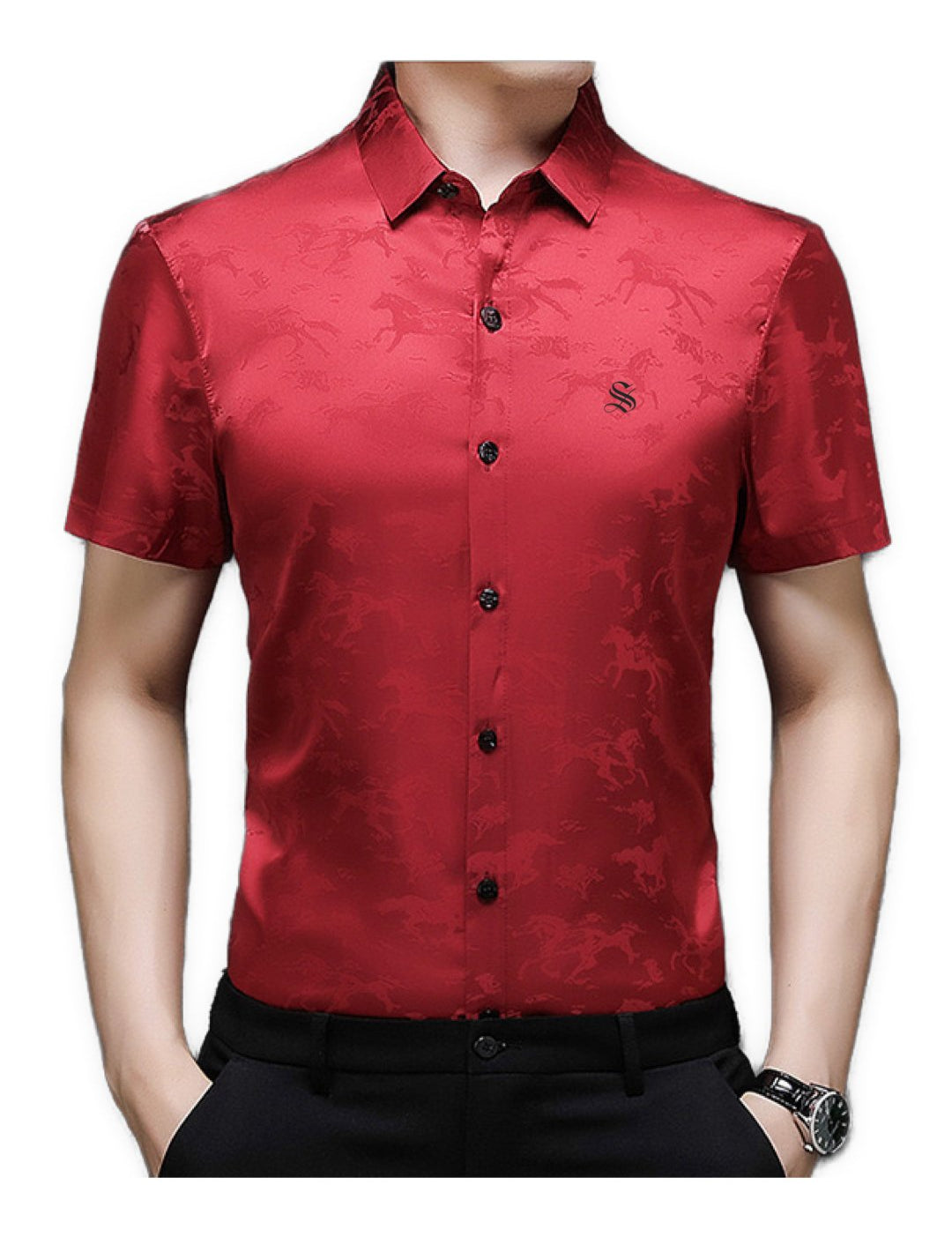 Lohatka - Short Sleeves Shirt for Men - Sarman Fashion - Wholesale Clothing Fashion Brand for Men from Canada