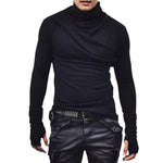 MArnega 2 - High Neck Long Sleeve Shirt for Men - Sarman Fashion - Wholesale Clothing Fashion Brand for Men from Canada