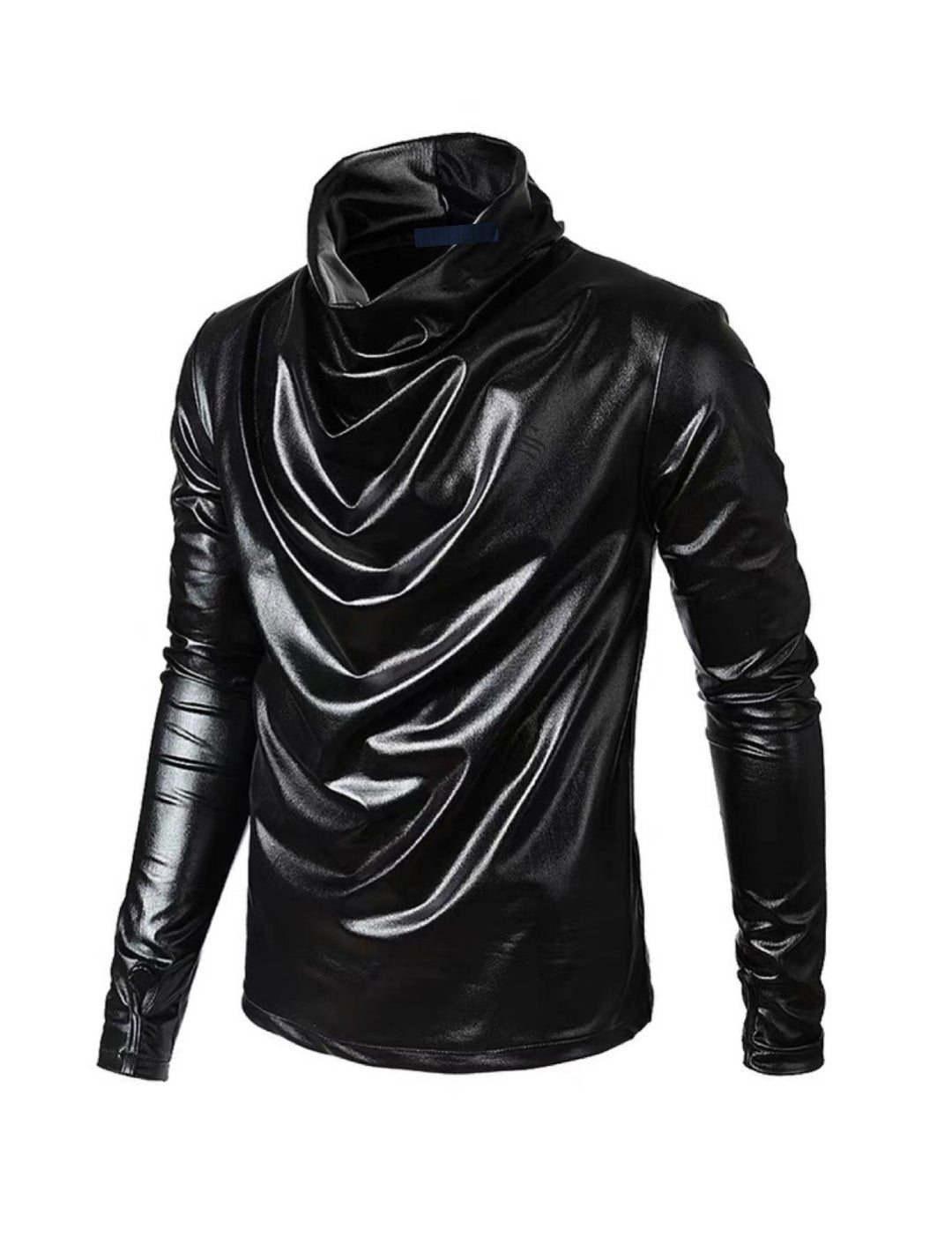 MArnega - High Neck Long Sleeve Shirt for Men - Sarman Fashion - Wholesale Clothing Fashion Brand for Men from Canada