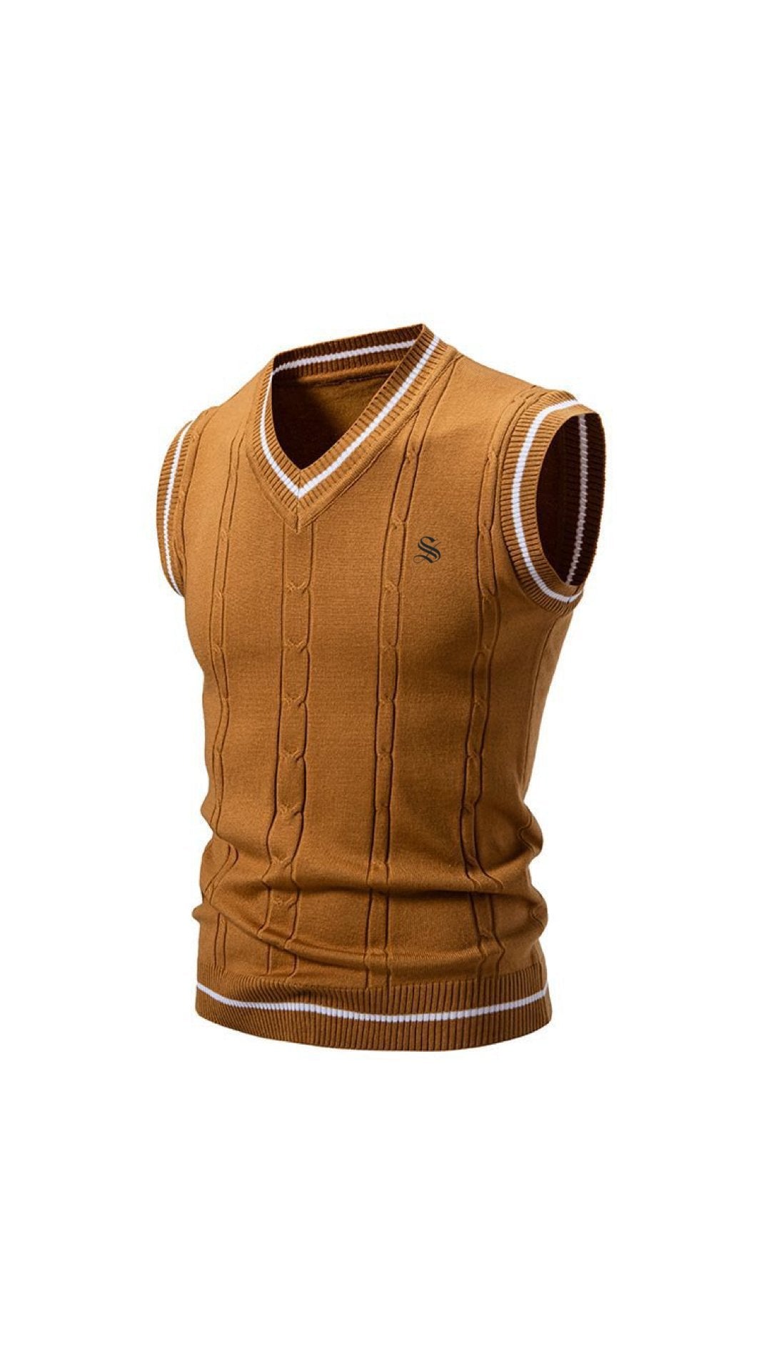 Mazal - Sleeveless Sweater for Men - Sarman Fashion - Wholesale Clothing Fashion Brand for Men from Canada