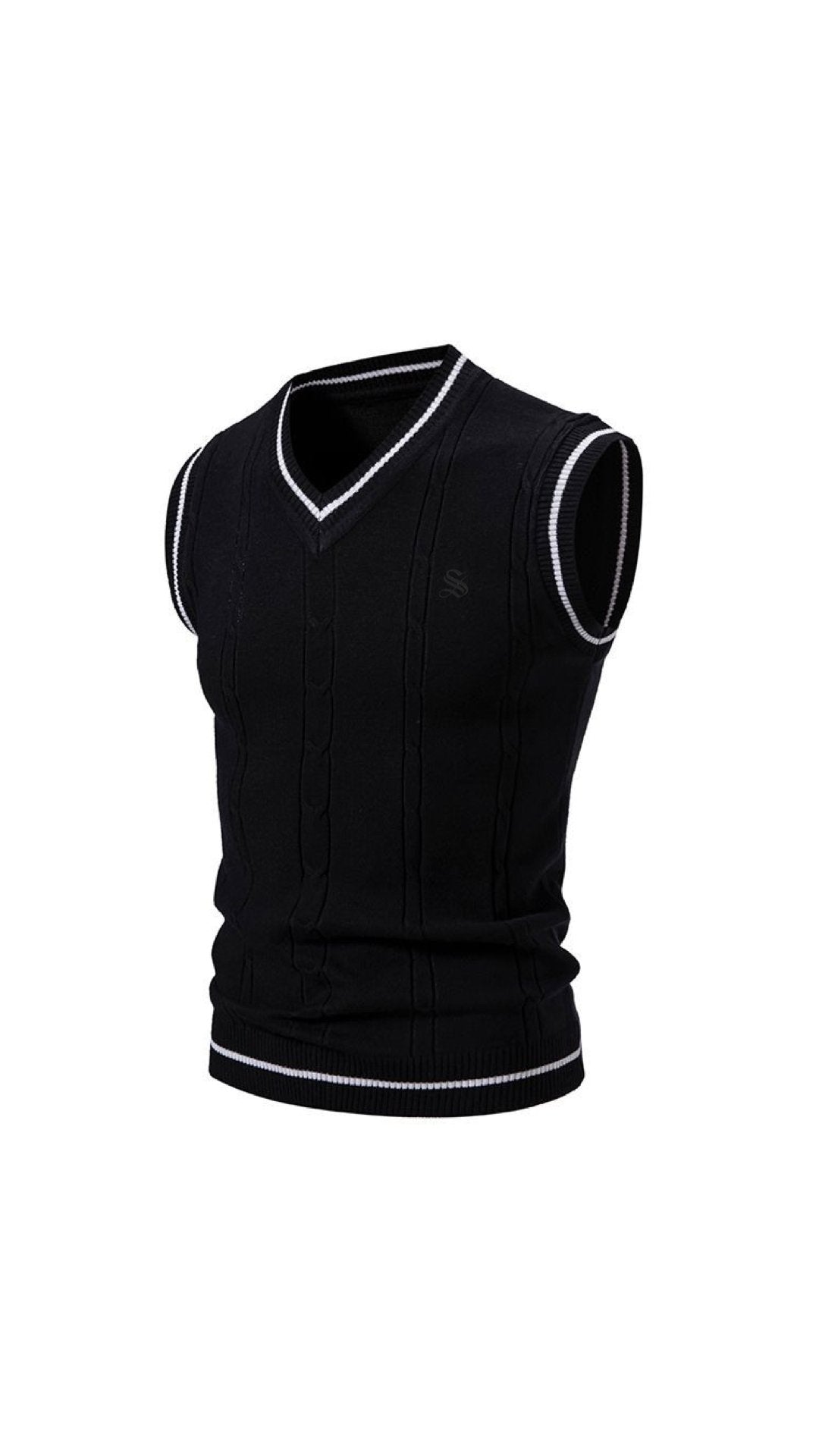 Mazal - Sleeveless Sweater for Men - Sarman Fashion - Wholesale Clothing Fashion Brand for Men from Canada