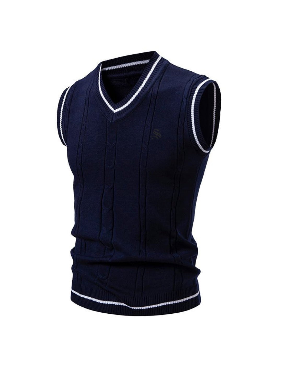 Mazal - Sleeveless Sweater for Men - Sarman Fashion - Wholesale Clothing Fashion Brand for Men from Canada