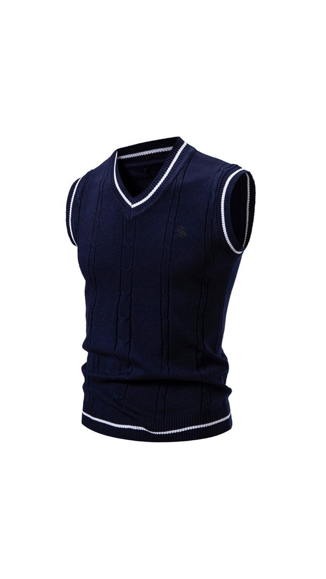 Mazal - Sleeveless Sweater for Men - Sarman Fashion - Wholesale Clothing Fashion Brand for Men from Canada