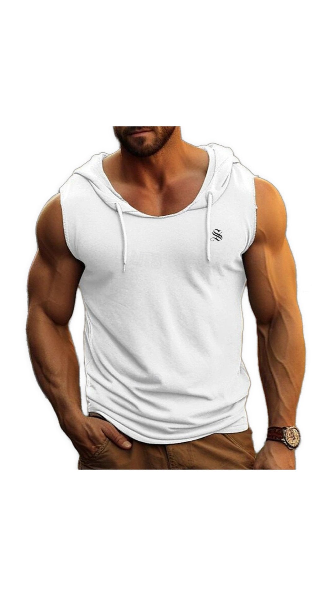 Mikanos 2 - Hood T-Shirt for Men - Sarman Fashion - Wholesale Clothing Fashion Brand for Men from Canada