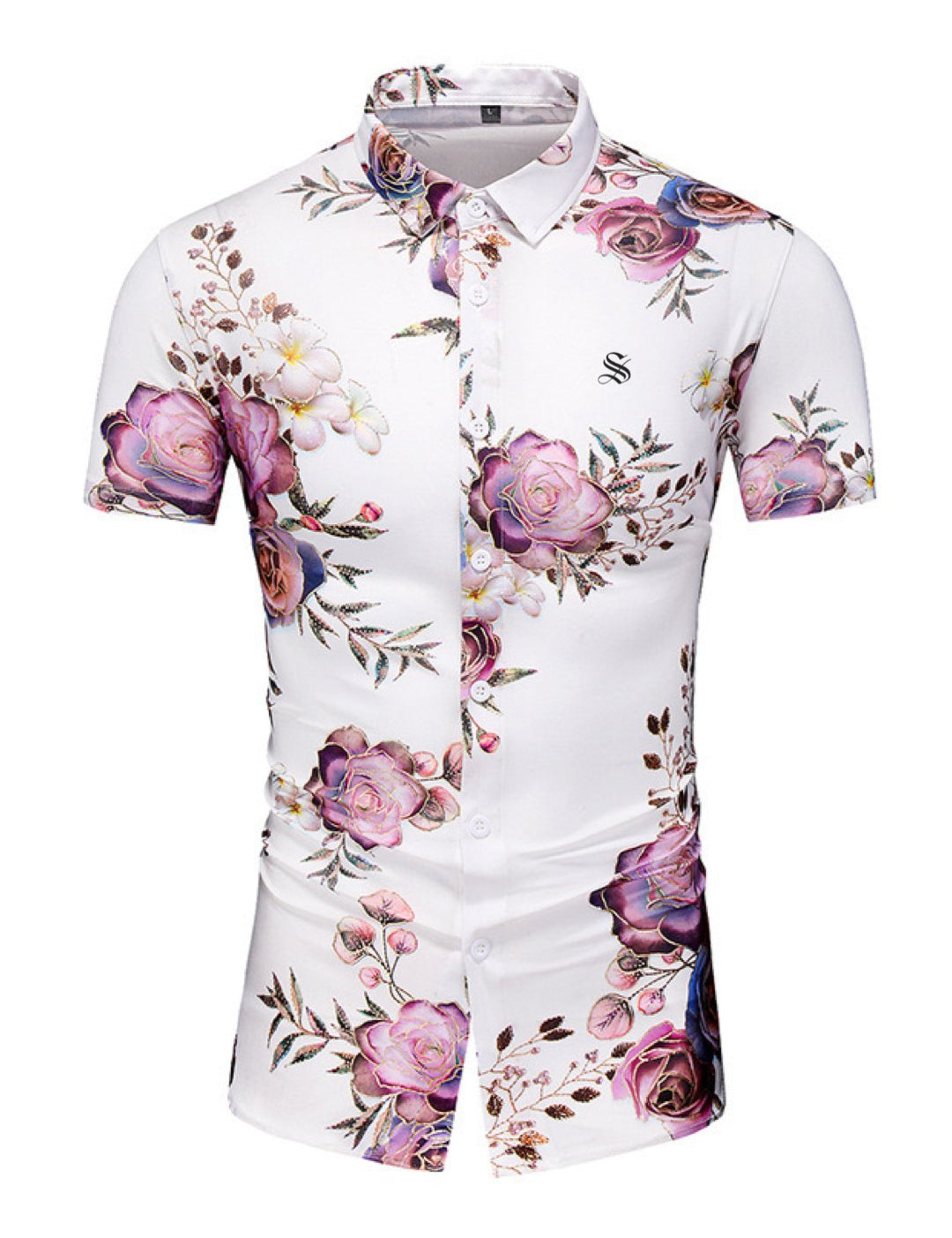 Mina - Short Sleeves Shirt for Men - Sarman Fashion - Wholesale Clothing Fashion Brand for Men from Canada