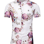 Mina - Short Sleeves Shirt for Men - Sarman Fashion - Wholesale Clothing Fashion Brand for Men from Canada