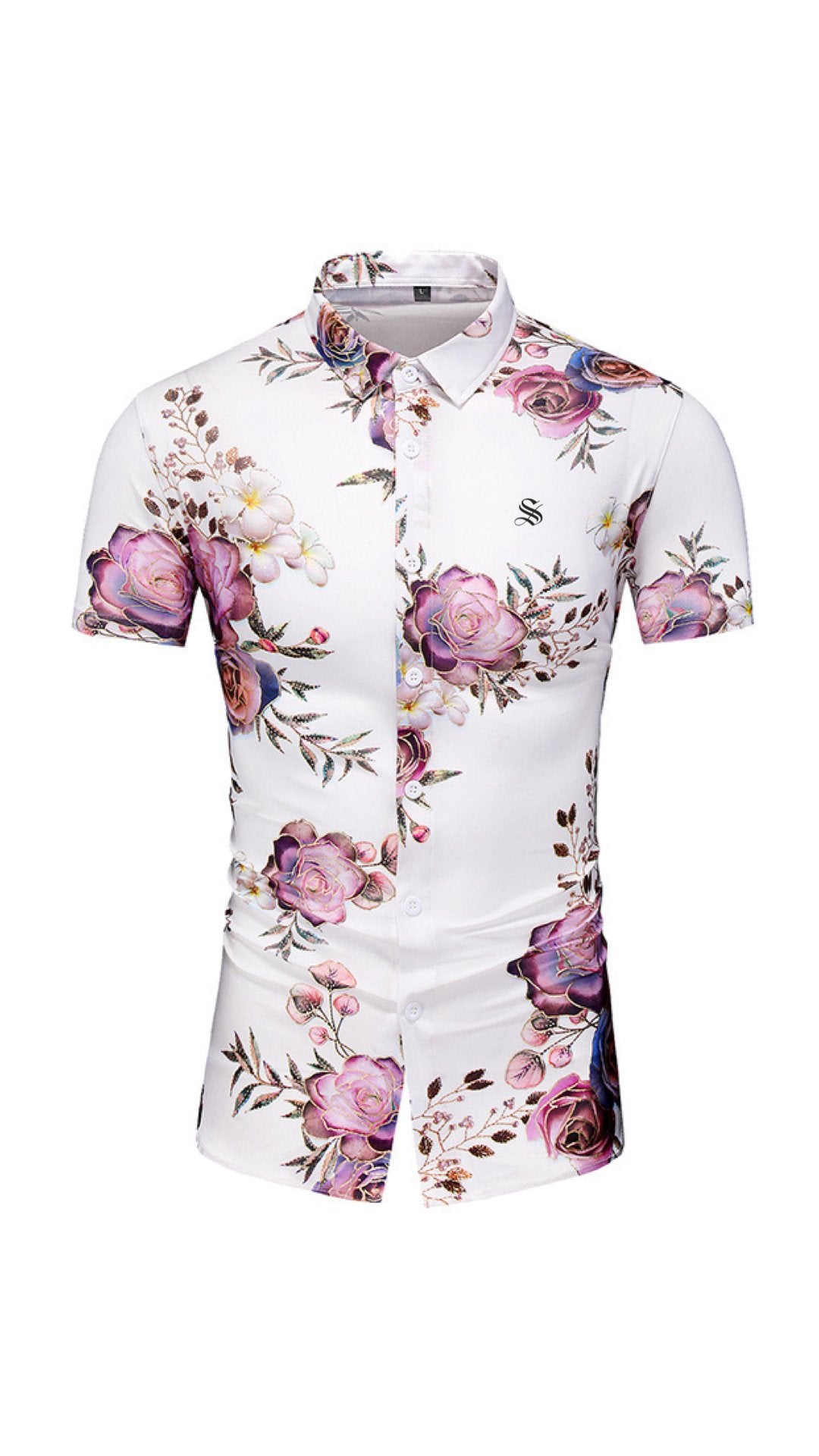 Mina - Short Sleeves Shirt for Men - Sarman Fashion - Wholesale Clothing Fashion Brand for Men from Canada