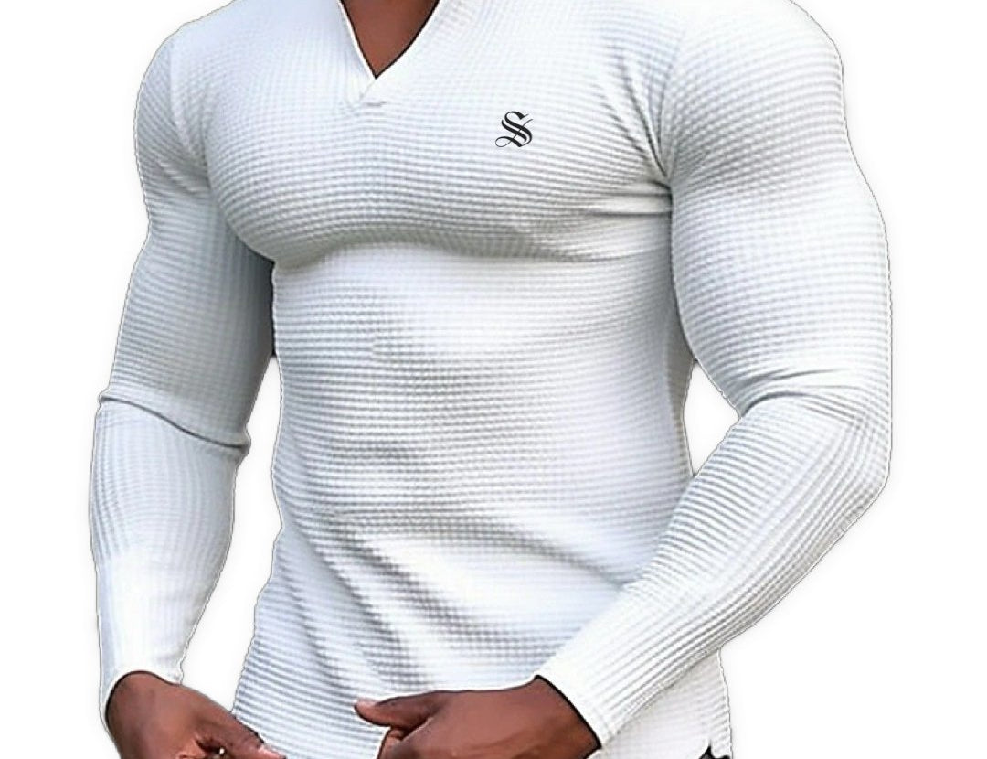 Mirka - V-Neck T-Shirt for Men - Sarman Fashion - Wholesale Clothing Fashion Brand for Men from Canada