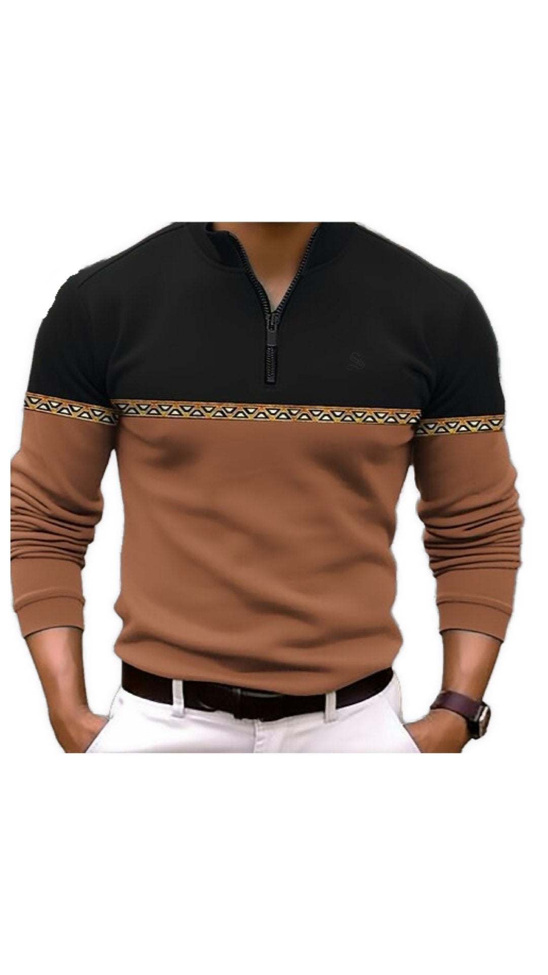 Monikaun 8 - Long Sleeves sweater for Men - Sarman Fashion - Wholesale Clothing Fashion Brand for Men from Canada