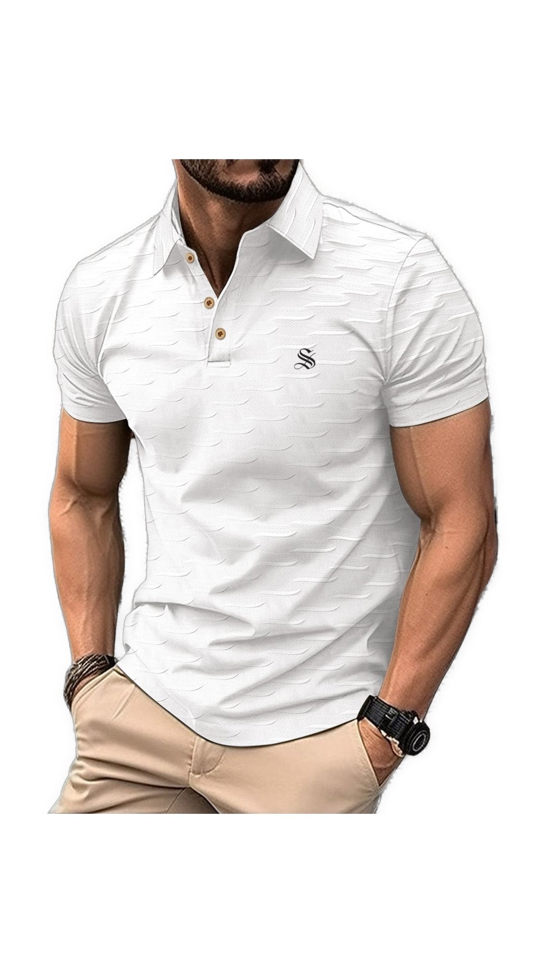 Nanos - Polo Shirt for Men - Sarman Fashion - Wholesale Clothing Fashion Brand for Men from Canada