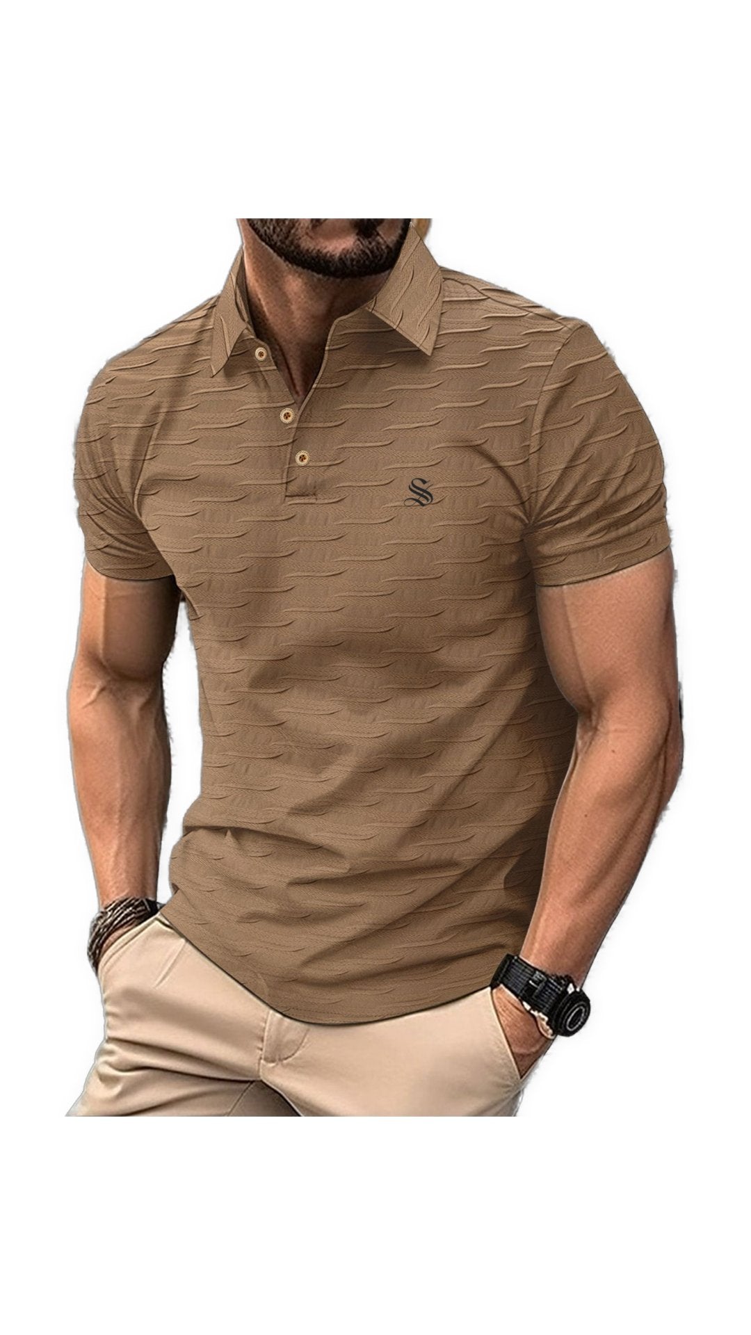 Nanos - Polo Shirt for Men - Sarman Fashion - Wholesale Clothing Fashion Brand for Men from Canada