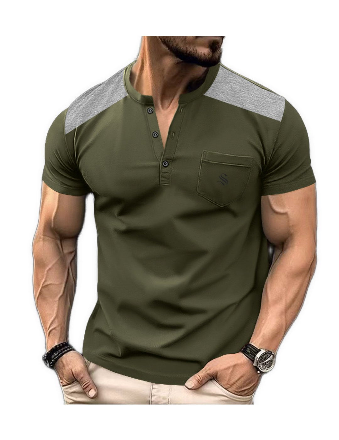 NOGA - T-Shirt for Men - Sarman Fashion - Wholesale Clothing Fashion Brand for Men from Canada