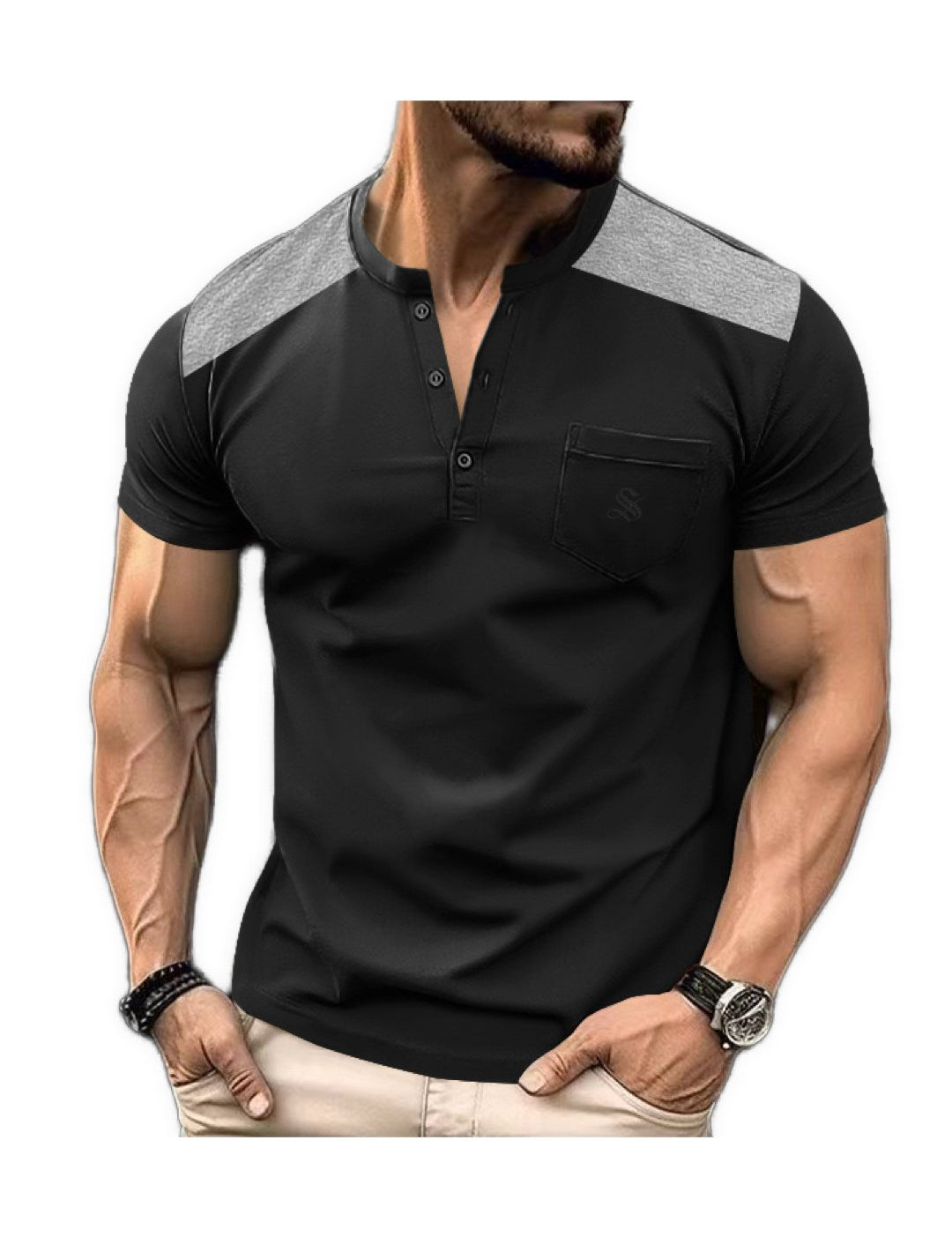 NOGA - T-Shirt for Men - Sarman Fashion - Wholesale Clothing Fashion Brand for Men from Canada