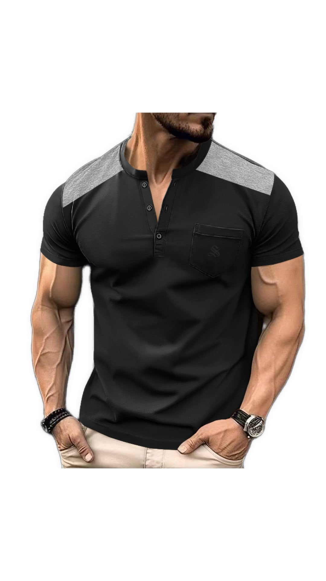 NOGA - T-Shirt for Men - Sarman Fashion - Wholesale Clothing Fashion Brand for Men from Canada