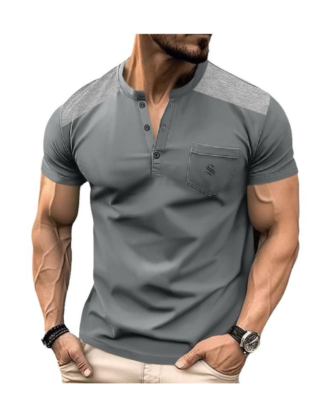 NOGA - T-Shirt for Men - Sarman Fashion - Wholesale Clothing Fashion Brand for Men from Canada