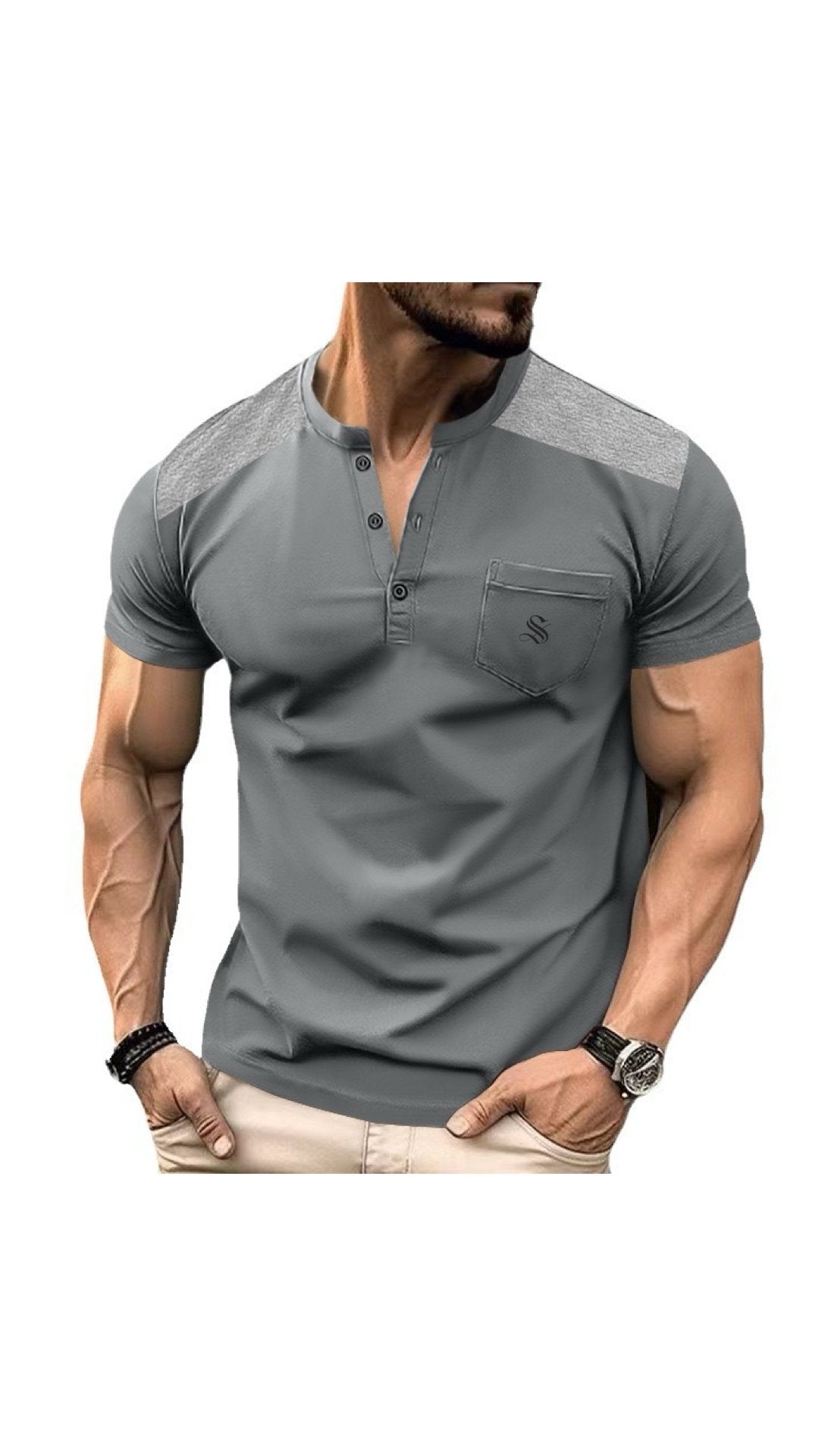 NOGA - T-Shirt for Men - Sarman Fashion - Wholesale Clothing Fashion Brand for Men from Canada