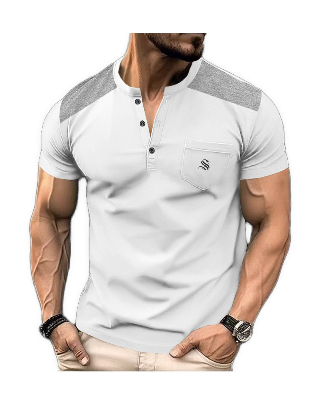 NOGA - T-Shirt for Men - Sarman Fashion - Wholesale Clothing Fashion Brand for Men from Canada