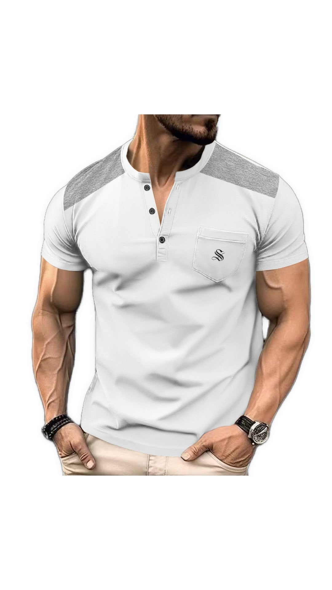 NOGA - T-Shirt for Men - Sarman Fashion - Wholesale Clothing Fashion Brand for Men from Canada