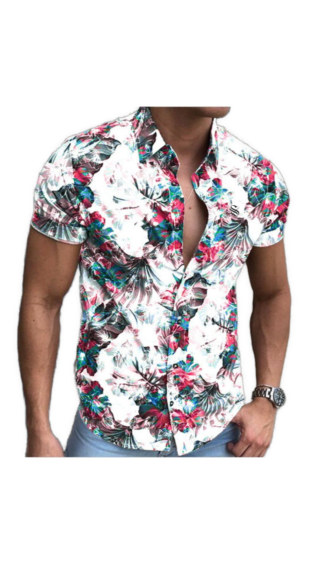 Nokoms 2 - Short Sleeves Shirt for Men - Sarman Fashion - Wholesale Clothing Fashion Brand for Men from Canada