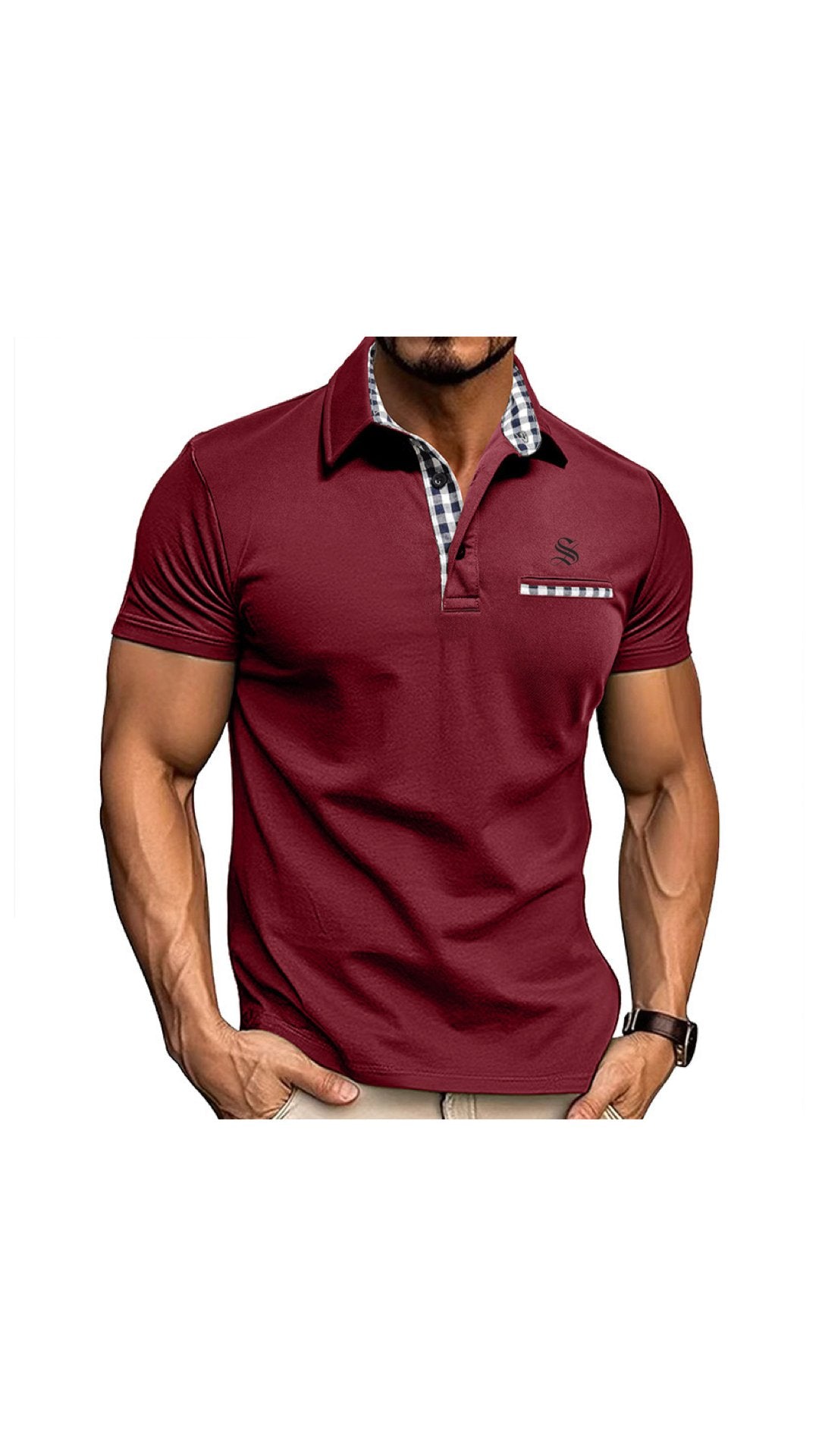 Nolna 3 - Polo Shirt for Men - Sarman Fashion - Wholesale Clothing Fashion Brand for Men from Canada