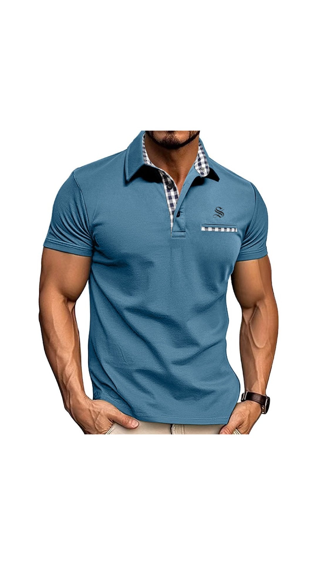 Nolna 3 - Polo Shirt for Men - Sarman Fashion - Wholesale Clothing Fashion Brand for Men from Canada