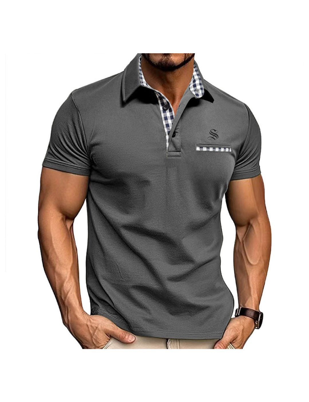 Nolna 3 - Polo Shirt for Men - Sarman Fashion - Wholesale Clothing Fashion Brand for Men from Canada