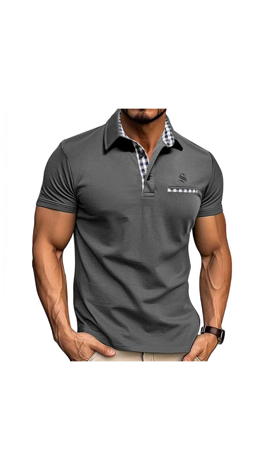 Nolna 3 - Polo Shirt for Men - Sarman Fashion - Wholesale Clothing Fashion Brand for Men from Canada