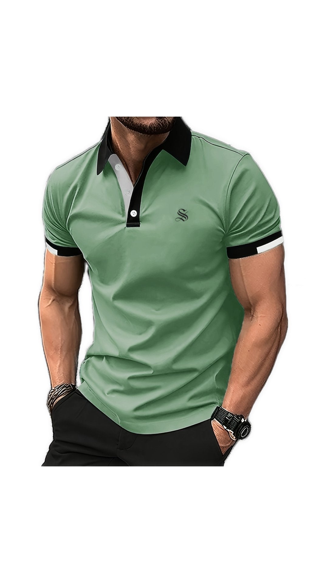 Nolna 4 - Polo Shirt for Men - Sarman Fashion - Wholesale Clothing Fashion Brand for Men from Canada