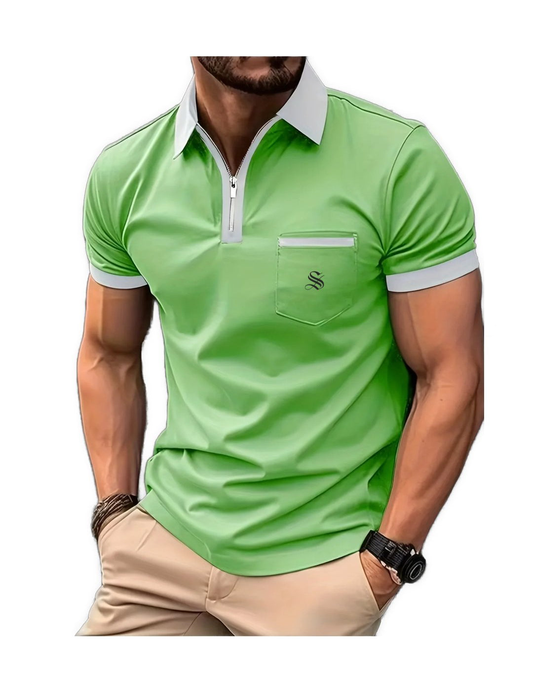 OLP 2 - Polo Shirt for Men - Sarman Fashion - Wholesale Clothing Fashion Brand for Men from Canada