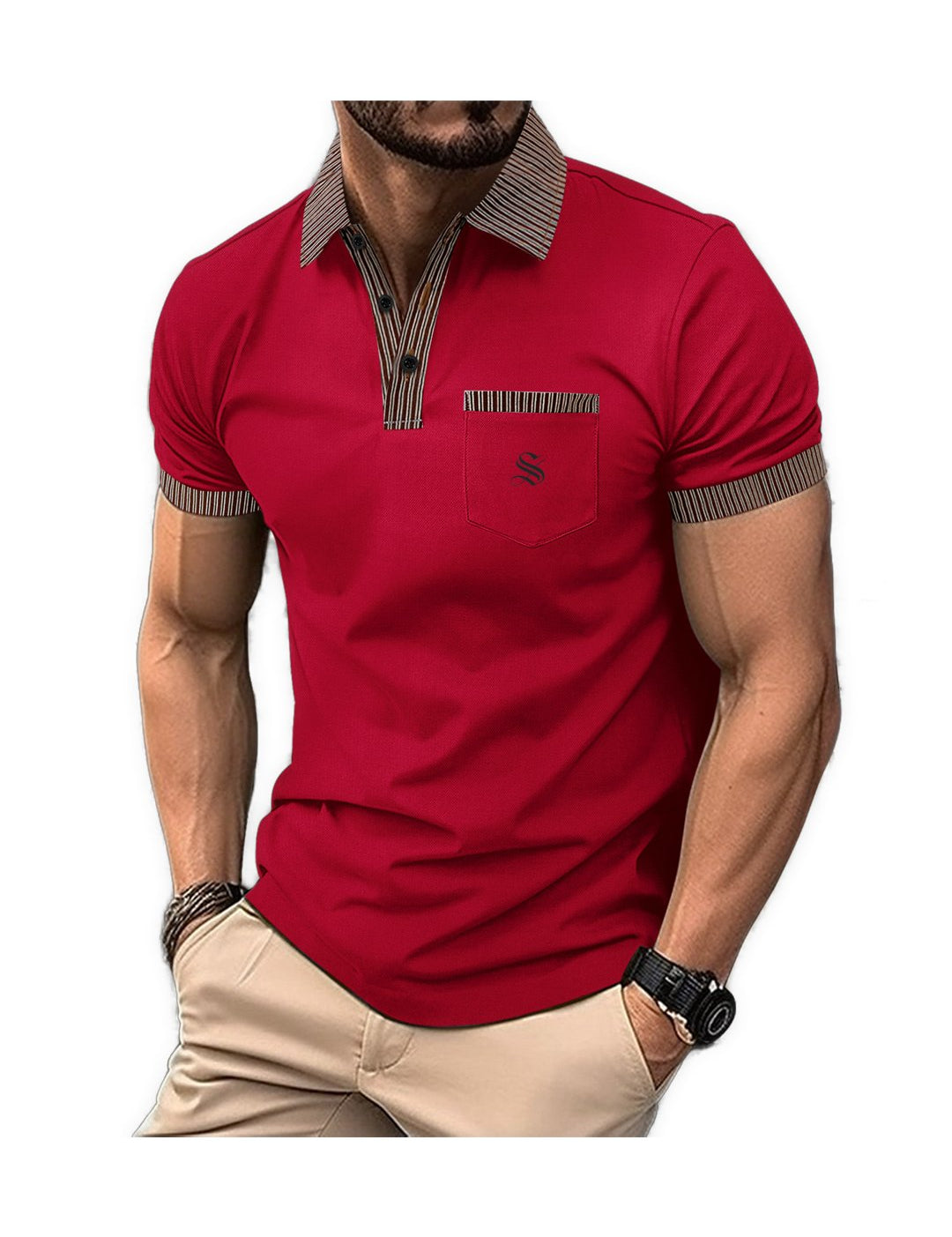 OLP - Polo Shirt for Men - Sarman Fashion - Wholesale Clothing Fashion Brand for Men from Canada