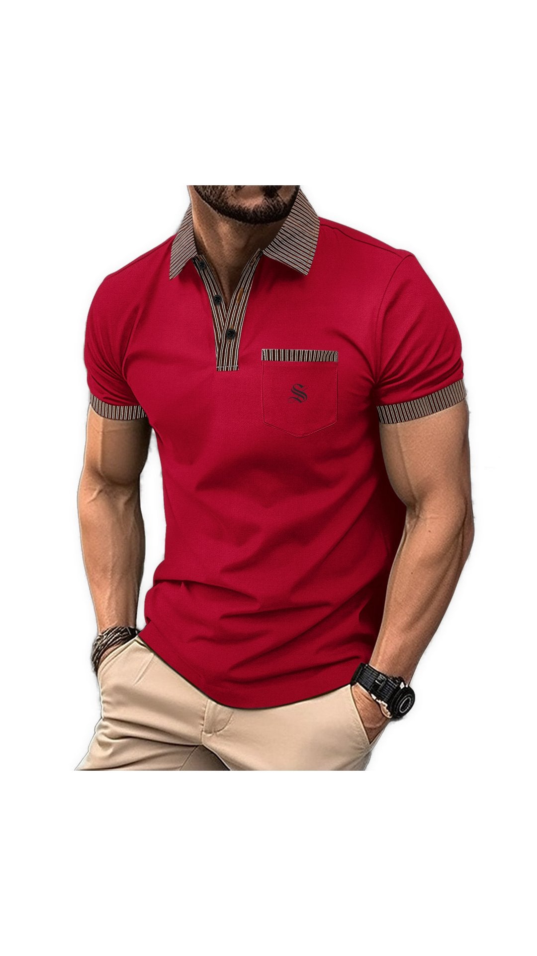 OLP - Polo Shirt for Men - Sarman Fashion - Wholesale Clothing Fashion Brand for Men from Canada